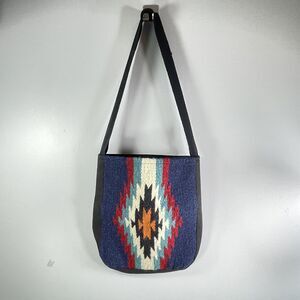 El Paso Saddle Blanket Co Aztec Southwestern Woven Tote Bag Western Boho Rodeo